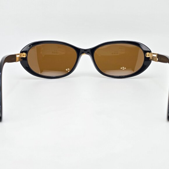 St. John S-513 Blonde Tortoise Gold Frame Dark Brown Lens Sunglasses Italy 54mm main image 4